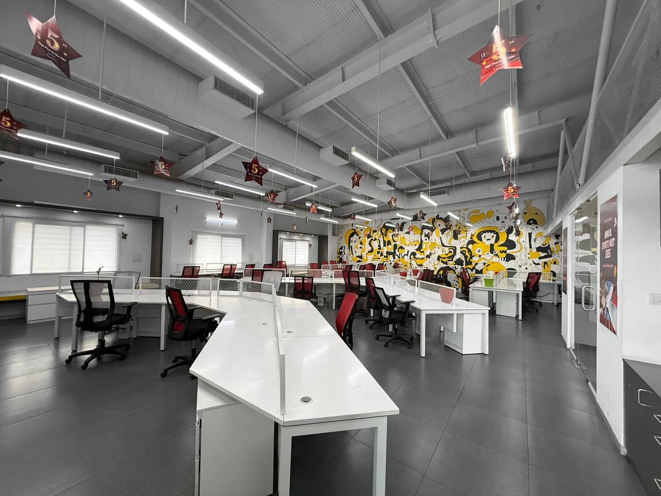 Open workstation office space